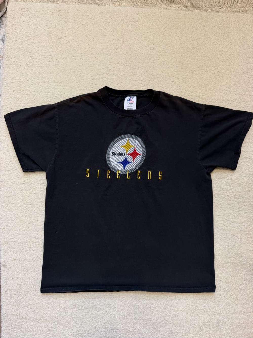 Vintage Pittsburgh Steelers Logo Athletic T-Shirt Black Large